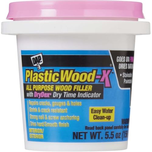 Image of DAP 00540 5.5 Oz Natural Plastic Wood-X Stainable Wood Filler with DryDex Dry Time Indicator