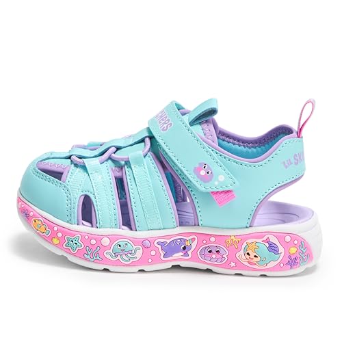 Skechers Girl's Play Scene Splash-Cute Crew Sandal2