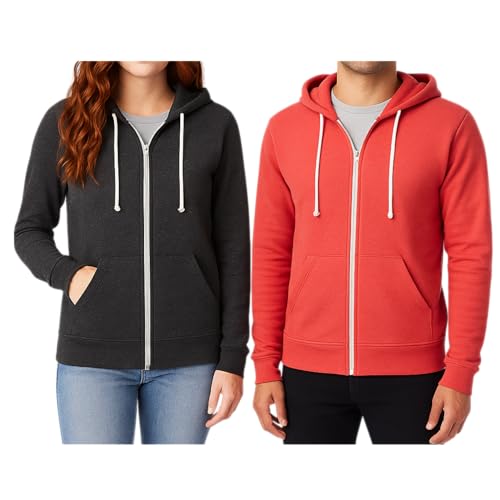 Image of Alternative All Gender Adult's Rocky Eco-Fleece Zip Hoodie