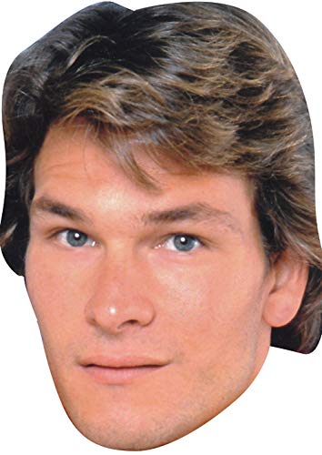 FoxyPrinting Patrick Swayze (2) Celebrity Cardboard Party Face Mask Fancy Dress