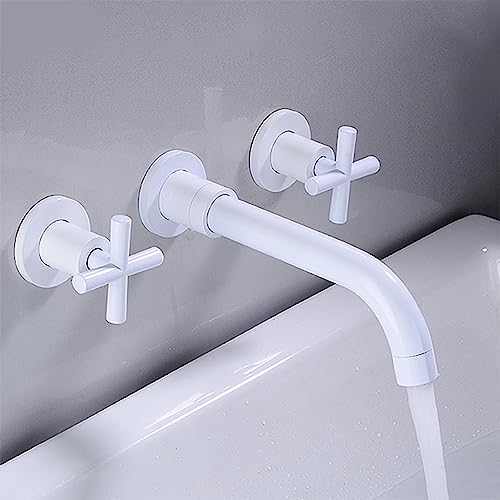 Robinet de lavabo au bec pivotant à 360° mélangeur eau chaude et froide orientable