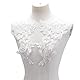 HOBBIESAY 2 Paar Perlenstickerei Spitzenapplikationen Weiße Blumenaufnäher Näharbeiten Dekoration Applikationen Reparaturflicken Für Hochzeitskleid Kleid Mieder Kostüm Kleidung Basteln DIY