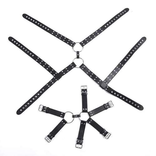 Men's Harness Belt, Nightwear Costume PU Leather Body Chest for Men, Sexy Punk Body Harness Belt, Adjustable Buckle Clothes Outfits, Nightclub Cosplay Clubwear2