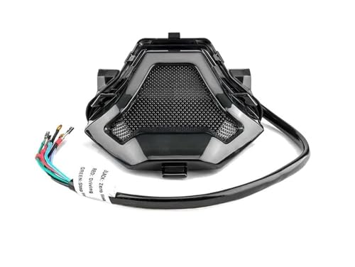 Feux arrière moto LED RVB à clignotants intégrés pour sécurité accrue