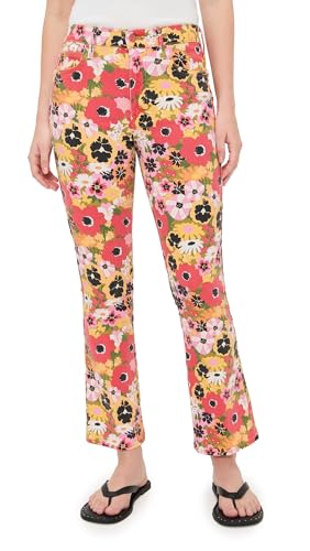 MOTHER Women's Mid Rise Smokin Double Flood Jeans