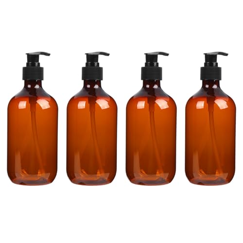GRADENEVE 4��1�Z�b�g 500ML �u���E�� �|���v�{�g�� �ϖ��Ր� ����~�ߕt�� PET�f�� ���p�I�ȗ��s�p�{�g��