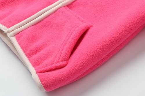 Image of Mud Kingdom Boys Girls Polar Fleece Jacket with Hood Winter Thick Warm Outerwear Funny Cartoon