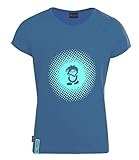  Trollkids T-Shirt Mädchen Logo, Mitternachtsblau/Minze dunkel, Größe 152