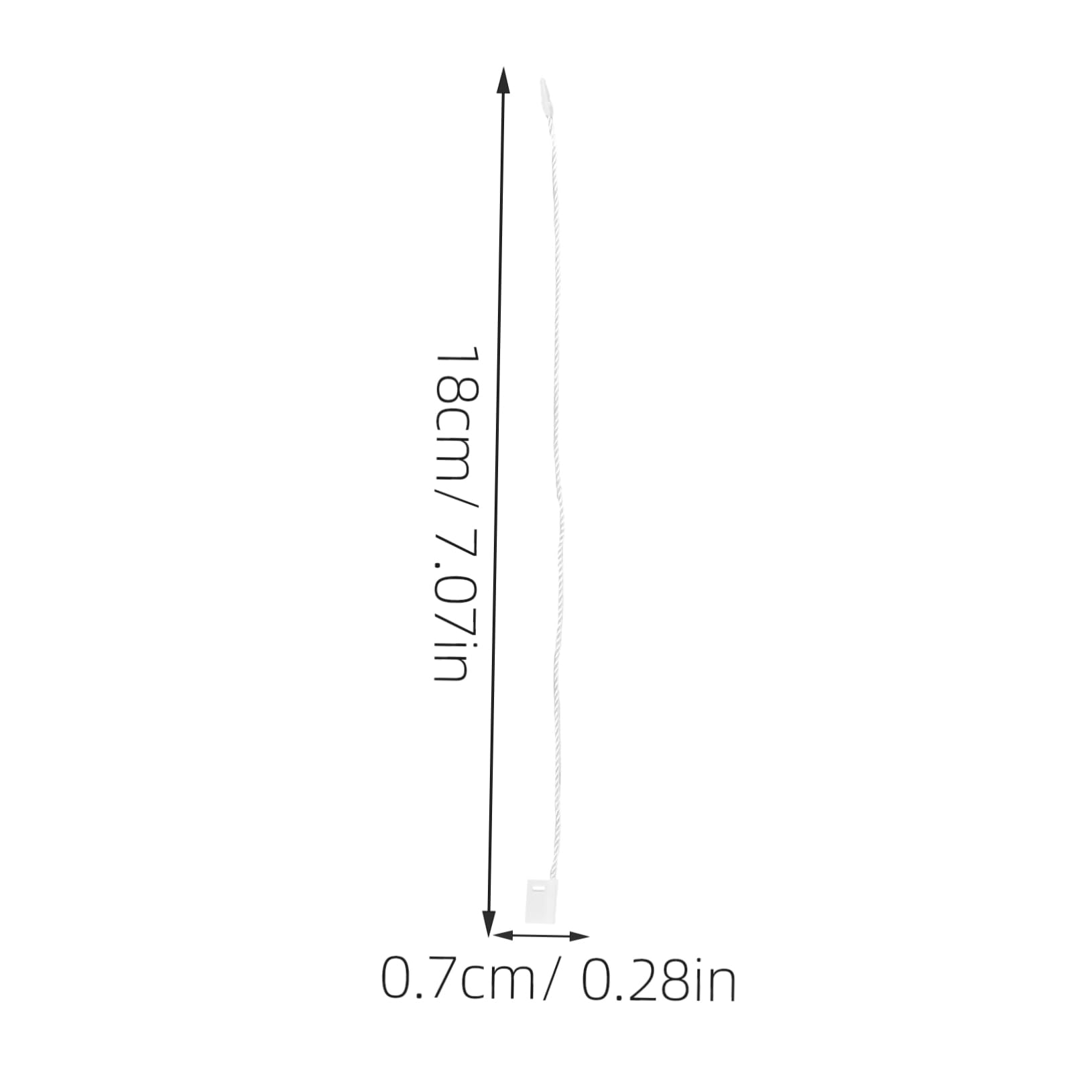 VILLCASE Fashionable Plastic Square Hook Tag Rope String Holder for Retail Clothing Shoes Luggage Constructi