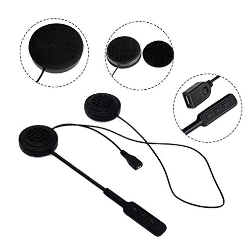 Vr-Robot Wireless Motorcycle Helmet Headset Work With Bluetooth, Motorcycle Intercom Headset, Wireless Helmet Heaphones, Wireless Helmet Communication Systems For Motor Motorbike, Motor Helmet Headset #TOP6