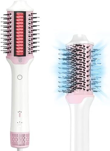 Blow Dryer Brush Hair Straightener, Webeauty High Speed Hot Air Styler 110,000 RPM for Fast Drying Straightening Volumizing, One Step Volumizer with PTC Smoothing Comb Negative Ion