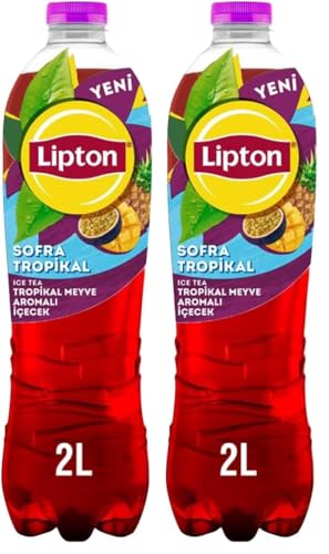 Ice Tea Tropikal Meyve Aromalı Soğuk Çay; Pet, 2 L 2'li paket