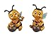 Produktbild formano 2er Set Biene mit Honigtopf Honigbiene Honig Handbemalt Figur Bee