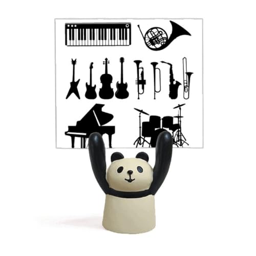 Support pour saxophone motif panda pour décorer votre studio de musique