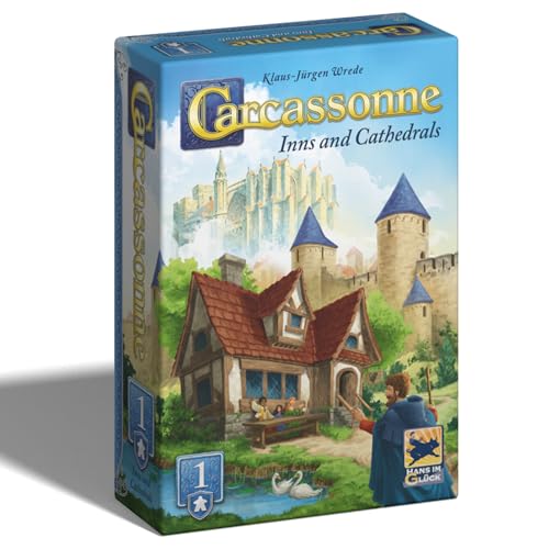 Hans Im Gluck Carcassonne Inns & Cathedrals Board Game Expansion - Add Strategic Depth with New Land...