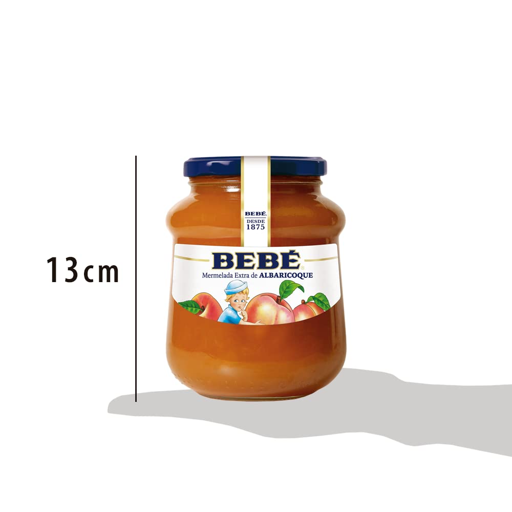Mermelada BEBÉ Albaricoque Extra HELIOS | Sin gluten | Pack 3 Uds. x 820 gr.