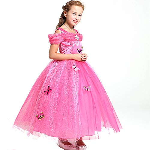 Obpin Princess Costumes Dress Christmas Halloween Birthday Role Play Cosplay Costume For Your Little Girls Dress Up (4 T, Rose-10) #TOP1