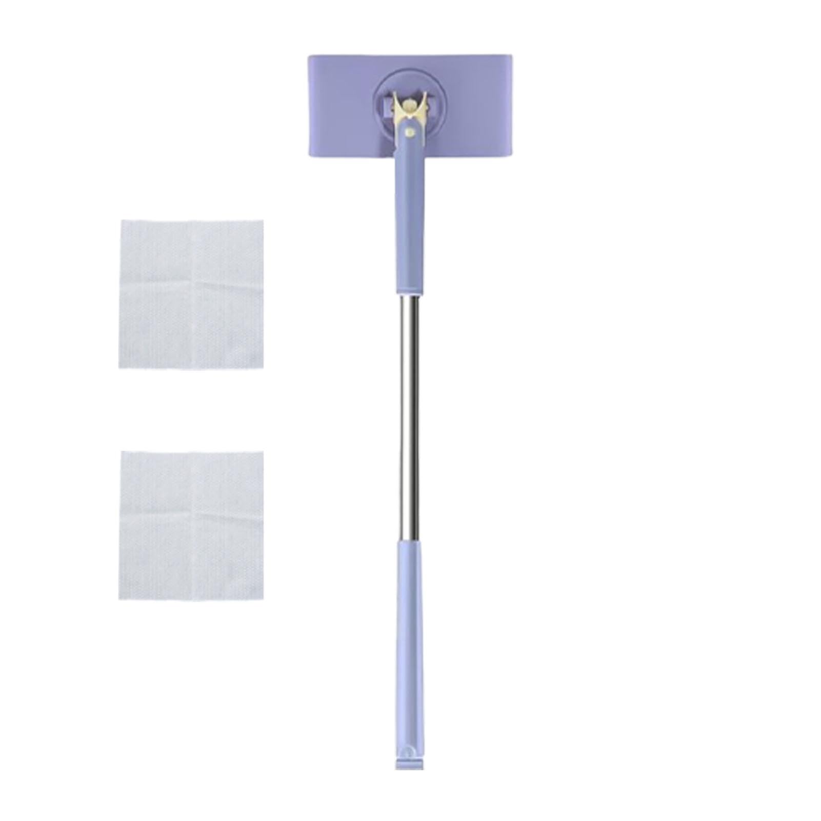 Mini-Mopp Mit Automatischem Tuchwechsel – 360° Drehbar, 8x16x71 Cm, PP/Edelstahl, Waschfrei
