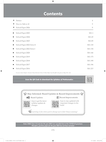 Image of Oswaal CBSE Previous Years Papers Mathematics Class 12 | Year-wise (2017-2026) | Syllabus April 2026 | NCERT & Competency-Based Questions | For 2027 Exam | Oswaal AI