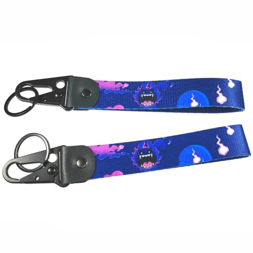 Image of 2 pack Wrist Lanyard Keychain for Women and Men, Anime Theme