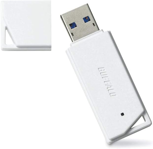 Buffalo USB Flash Drive 64GB USB 3.2 (Gen 1)/3.1 (Gen 1)/3.0/2.0 Comprehensive Support RUF3-K64GA-WH/N