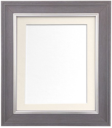 FRAMES BY POST Scandi-Fotorahmen, mit elfenbeinfarbenem Passepartout, A2, für Bildgröße A3 (Kunststoffglas)