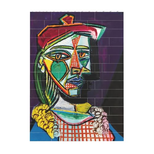 Pablo PicassopuEsJ\̑ȂƂ̍im̒ۉn ςݖ؃pY mߋ WO\[pY  l q NX}X a 10.3cm x 14.1cm