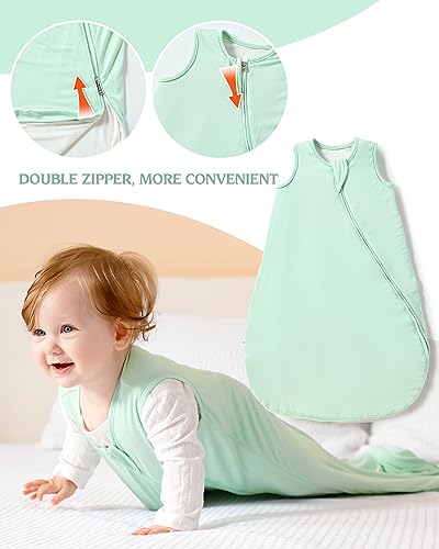 Image of TELIZ Baby Sleeping Bag Unisex Rayon Wearable Blankets for Baby and Toddlers Sleep Sacks 0.5 TOG