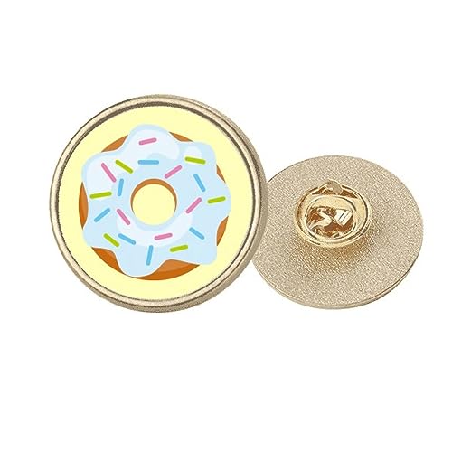 Broche ronde métal doré Blue Dessert M accessoire mode veste et sac femme