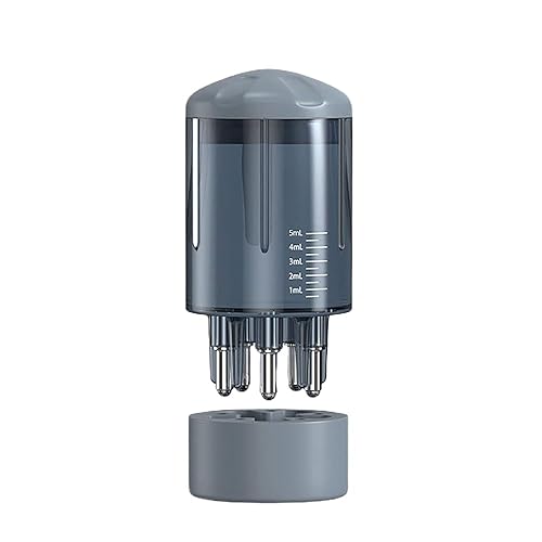 Botella aplicadora de peine de raíz, Peine aplicador de cuero cabelludo, Botella aplicadora de aceite portátil para el cabello, Peine para