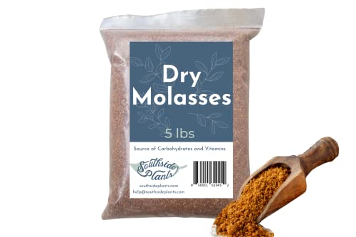 Southside Plants Dry Molasses Plant Fertile Soil - Organic Dried Molasses Powder Boost Health Of Your Soil & Pet With Vitamins Carbohydrates - Beneficial Soil For Natural Gardening 5 Lb #TOP7