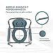 Mobiclinic, Puente, Silla con WC o inodoro para discapacitados, minusválidos, ancianos, Plegable,...