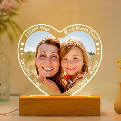Custom-Picture-Frame-with-Photo-Personalized-Photo-Frame-with-Night-Light-Customized-Heart-Picture-Frame-Personalized-Mom-Birthday-GiftsPersonalized-Mothers-Day-Gifts-for-Mom-Baby-Kid-Family Custom Picture Frame with Photo Personalized Photo Frame with Night Light Customized Heart Picture Frame Personalized Mom Birthday GiftsPersonalized Mothers Day Gifts for Mom Baby Kid Family