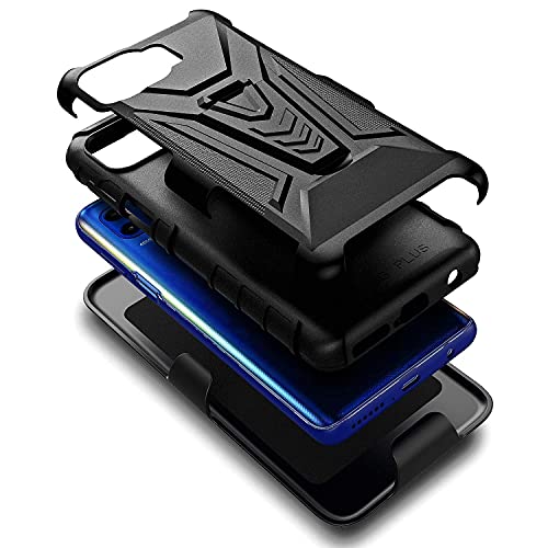 Nznd NZNDMOTOONE5GSLHST For Motorola One 5G Case, 5G Uw/G 5G Plus With Tempered Glass Screen Protector (Maximum Coverage), Belt Clip Holster thumb #4