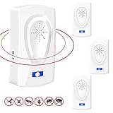 🍀Fácil de usar - Roedor ultrasónico simple de usar, basta con conectarlo en una toma y ajustar el nivel, es muy fácil de usar. Este dispositivo ultrasónico debe instalarse a 80-120 centímetros del suelo. Y vertical al suelo y conecte a la toma de corriente.