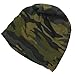Unisex Fleece Lined Camouflage Beanie Hat for Men and Women, Cotton Blend Warm Velvet Trapper Cap for Cold Weather, Outdoor Winter Hunting Hat, Army Green(Army Green)