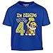 Rubble Dig 4 Compleanno Paw Patrol Ufficiale Nickelodeon Maglietta per Bambini 5-6 Anni Blu