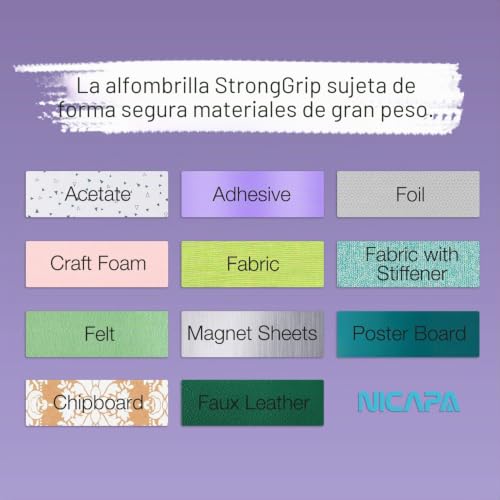 Alfombrillas de corte de 30,5 x 61 cm para Cricut Maker y Explore 5