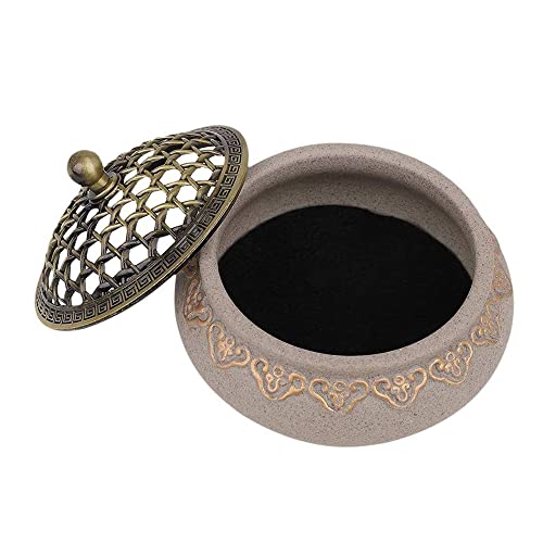 Alkrogiha AL-016 Ceramic Incense Container cover
