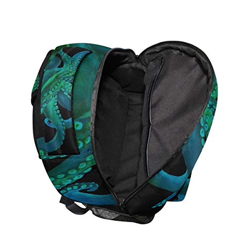 ALAZA Watercolor Octopus Large Backpack for Kids Boys Girls Student Personalized Laptop iPad Tablet Travel School Bag with Multiple Pockets4