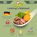 GranataPet Liebling's Mahlzeit Huhn & Kürbis, Nassfutter für Hunde, Hundefutter ohne Getreide & ohne Zuckerzusätze, Alleinfuttermittel, 6 x 400 g