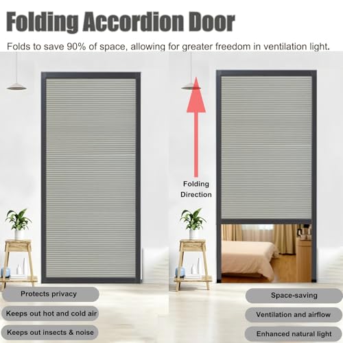 Rideau de placard en accordéon pour optimiser un petit dressing - 5