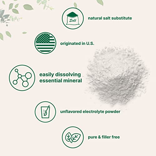 Potassium Chloride Powder, 1 Kg (2.2 Pounds), Salt Substitute & Electrolyte Powder, Pure Potassium Chloride Supplement, Essential Mineral, Filler Free And Dissolve Easily #TOP2