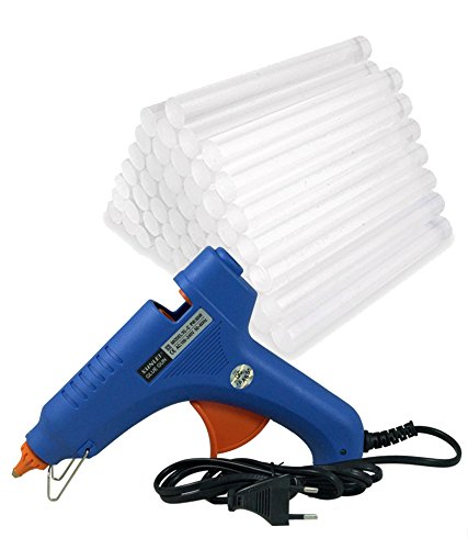 Manbhari 80W Hot Melt Glue Gun & 40 Pcs Glue Sticks