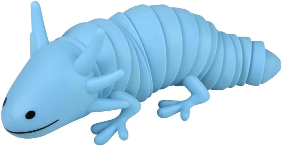 Axolotl Wiggle Fidget Slug - Ocean Themed Sensory Toys, Stress Relief and Stim Toys - Set of 2
