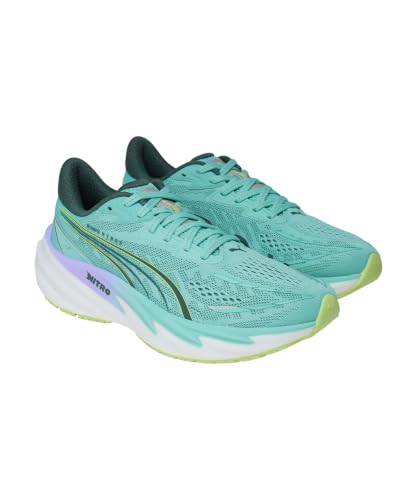 PUMA Velocity Nitro 5 Hyrox Chaussures de Running Chaussure de Running sans stabilisateurs Femmes Turquoise - Intense Mint-Light Lavender 40
