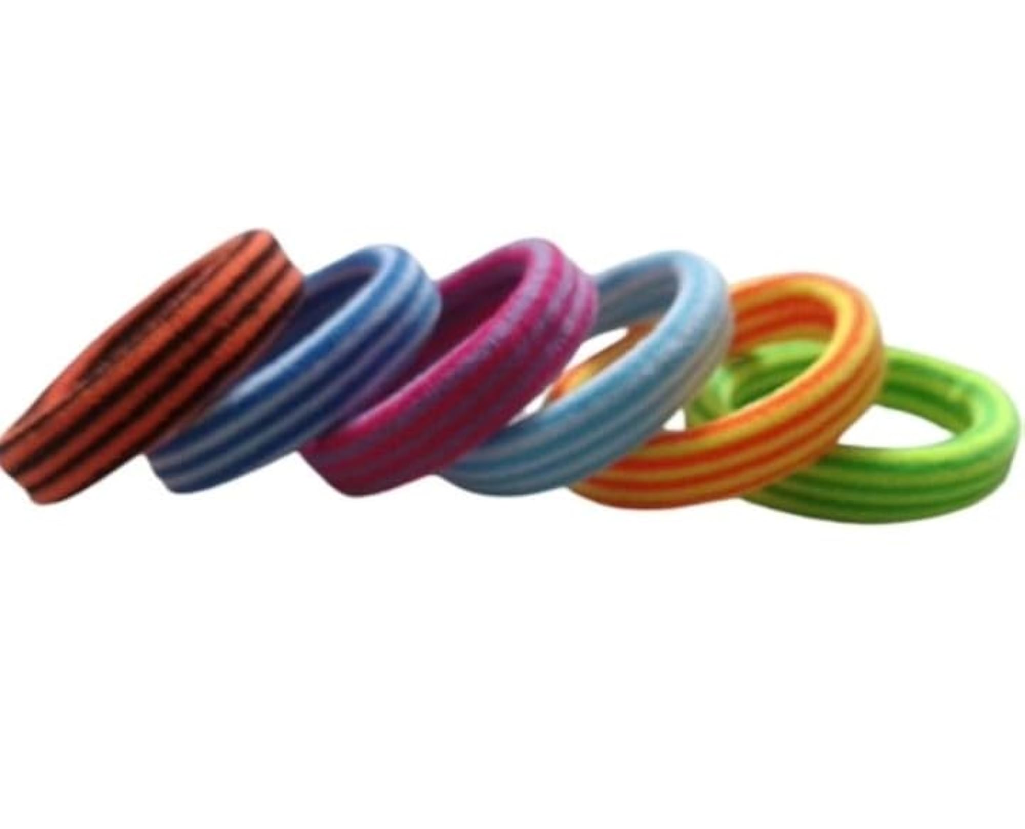 Printed Rubber Band Multi Color Girl Hair Accessories Set of 30