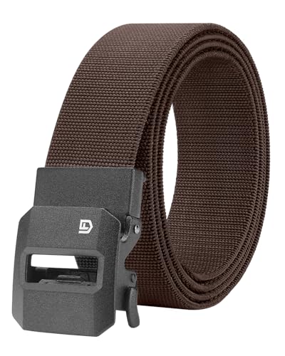 Image of FAIRWIN Ratchet Belt Men - Tactical Stretch Nylon Web Work Belts, Gift for Casual Jeans, Pants, Golf, and Everyday Use