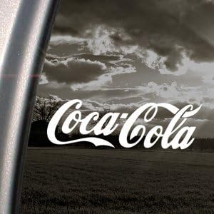 Amazon コカコーラ 白 ホワイト Coca Cola ロゴ コーラ ドリンク 飲料 ペットボトル グッズ 防水 耐久性抜群 アート ステッカー 高品質プレミアム 車 バイク 壁 Pc インテリア スーツケース ほとんど何にでも貼れる デカール シール ノートpc パソコン 並行