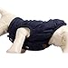 JoyDaog 2 Layers Fleece Lined Warm Dog Jacket for Puppy Winter Cold Weather,Soft Windproof Small Dog Coat,Blue M